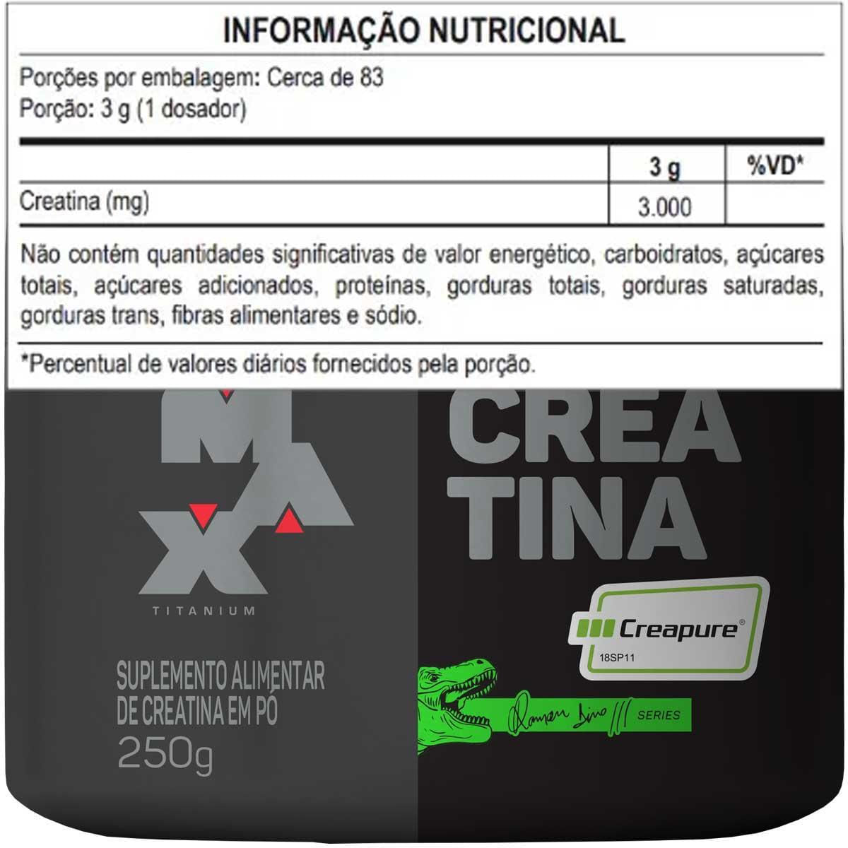 Miniatura Kit 2X Creatina Creapure Ramon Dino 250G Max Titanium