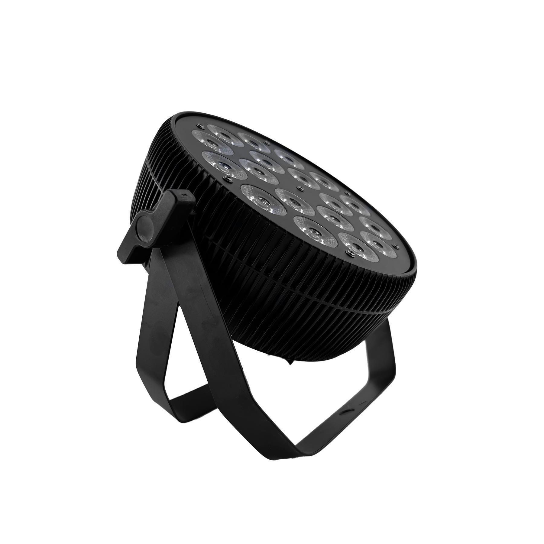 Miniatura Kit 8 Par Led Indoor Slim Briwax 18X12W Rgbw + Mesa Dmx 512