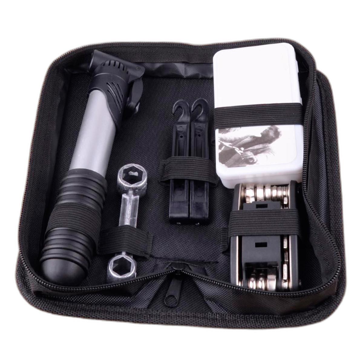 Miniatura Kit Ferramentas Chaves Bike Bomba Remendo Reparo Bicicleta