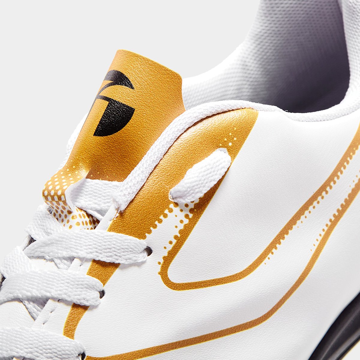 Chuteira Society Topper Cup VIII Masculina Branco+dourado - 37