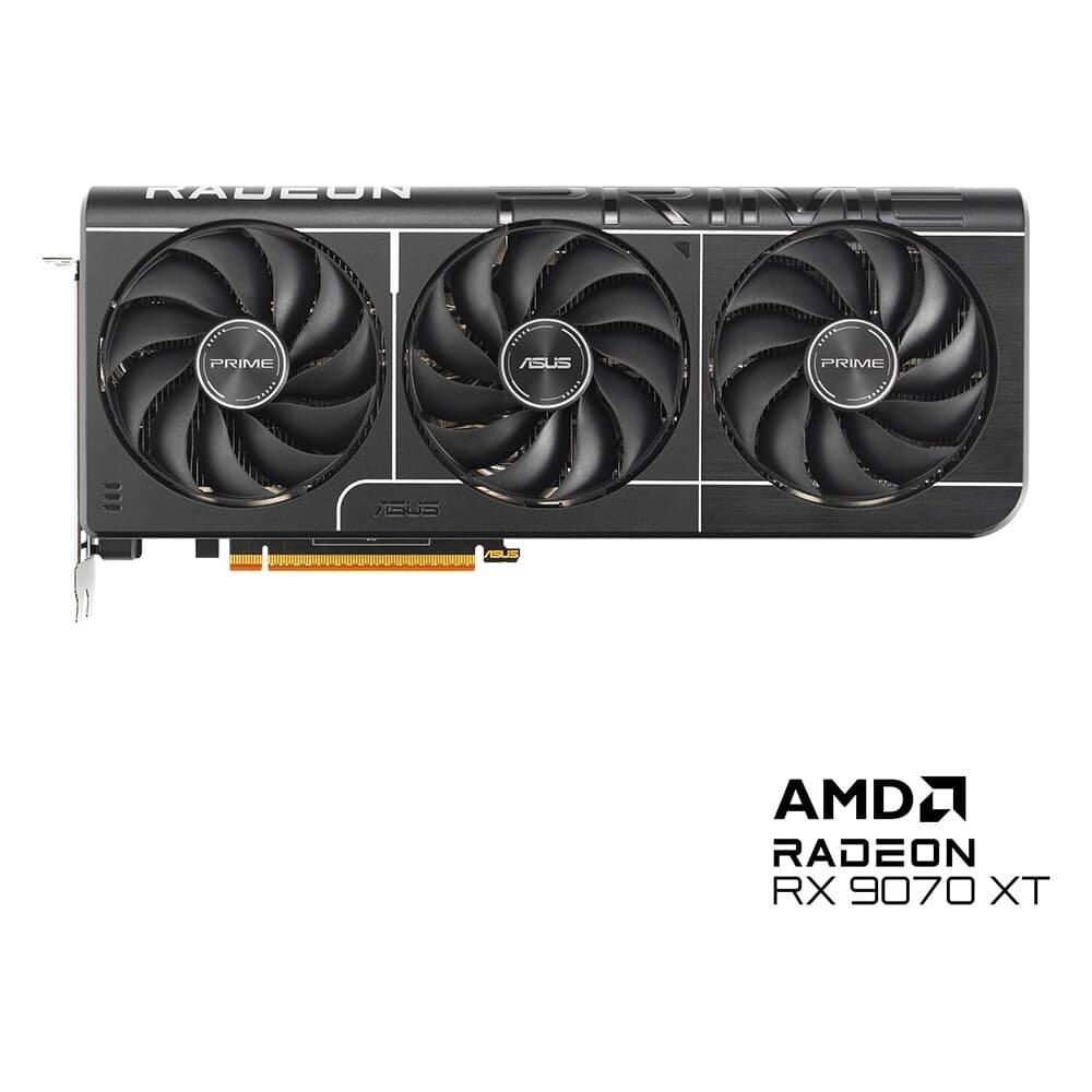 Miniatura Placa de Vídeo ASUS PRIME RX 9070 XT O16G AMD Radeon, 16GB, GDDR6, Axial-tech, OpenGL 4.6 - 90YV0L71-M0NA00