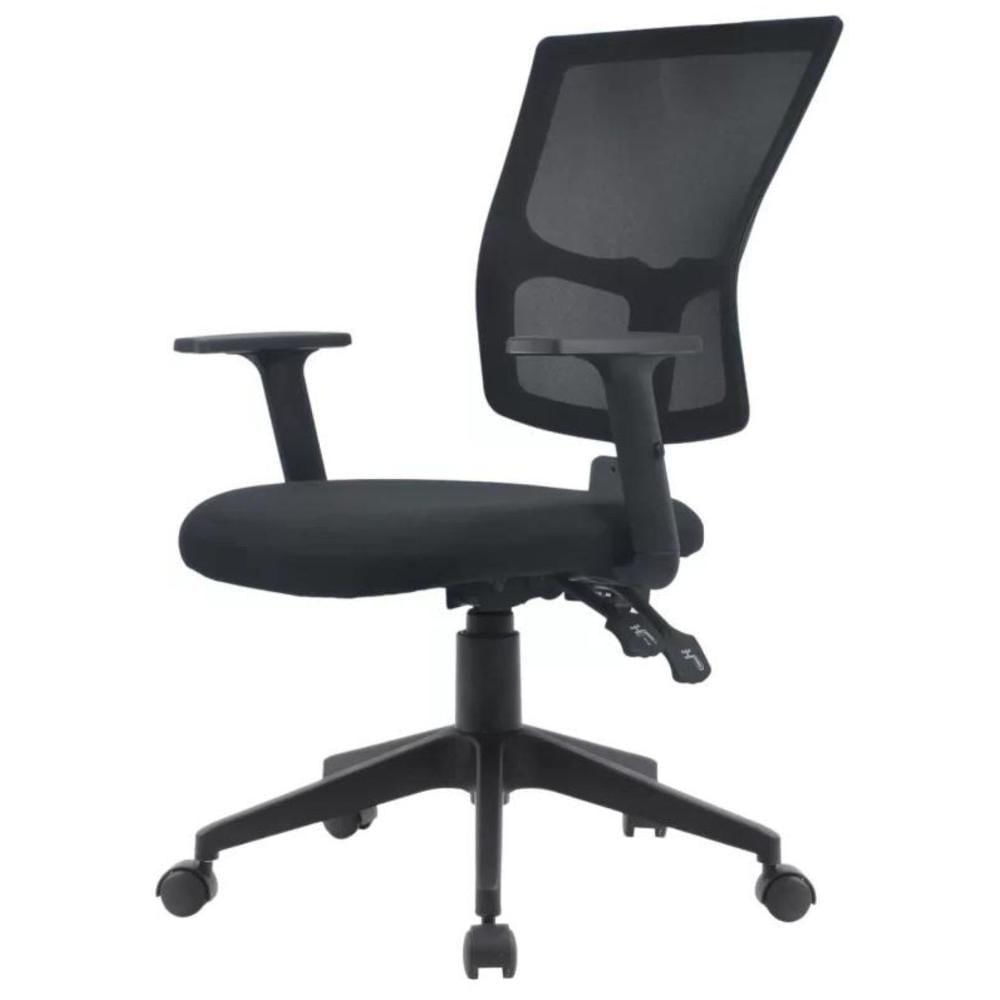 Miniatura Cadeira Giratória Nr-17 Londres Diretor Fratini Revestida Em Polipropileno Preto Base Rodizio Nylon