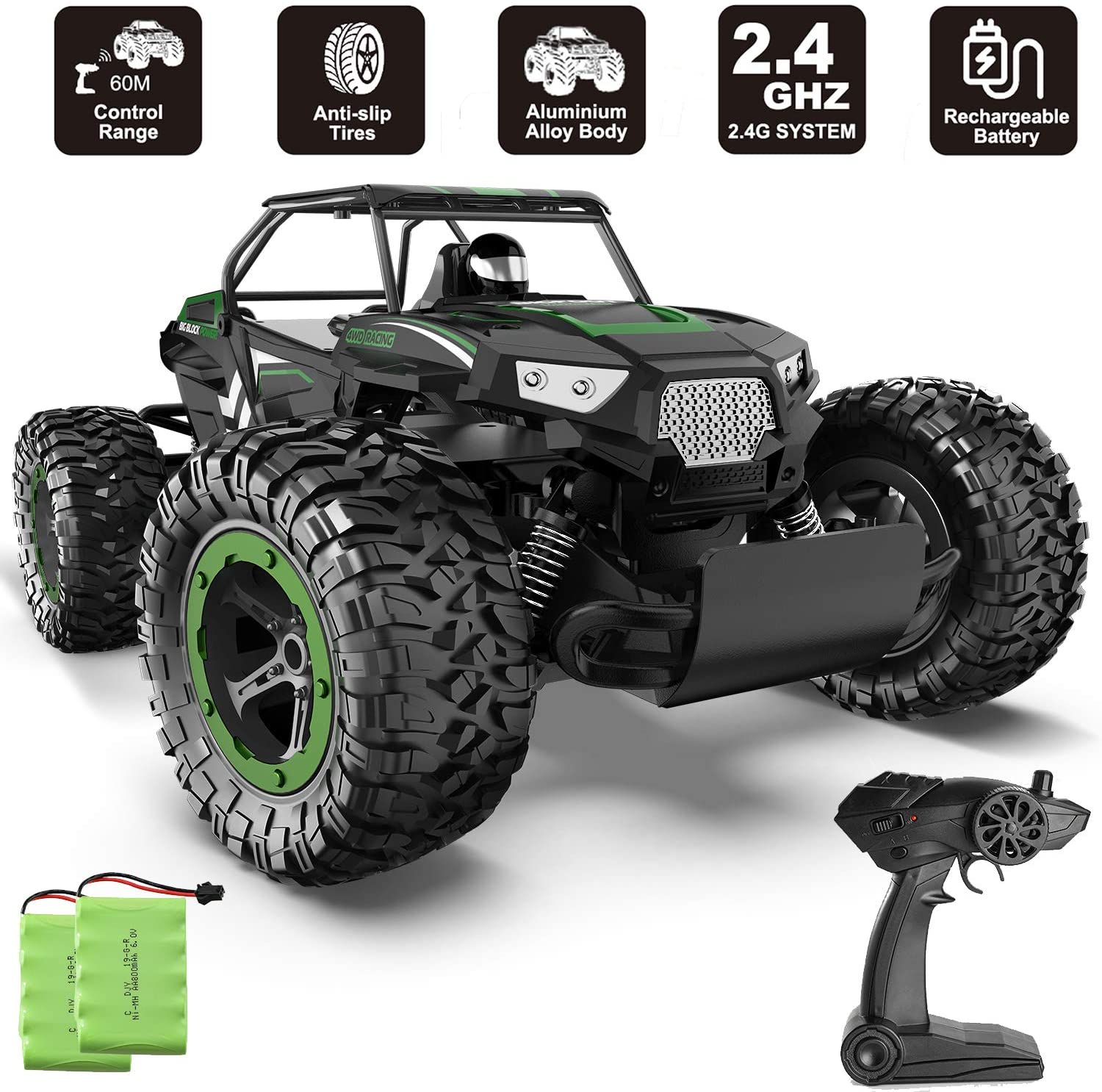 Carro de controle remoto brinquedo elétrico offroad