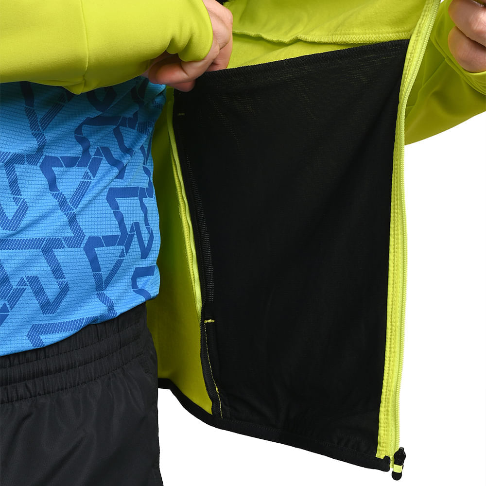 Miniatura Jaqueta de Corrida Masculina Mizuno Warmalite Hybrid G Azul