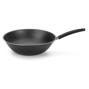 Miniatura Frigideira Wok Multiflon Essencial Oriental com Revestimento Antiaderente Ultra 7 Preto - 28 cm