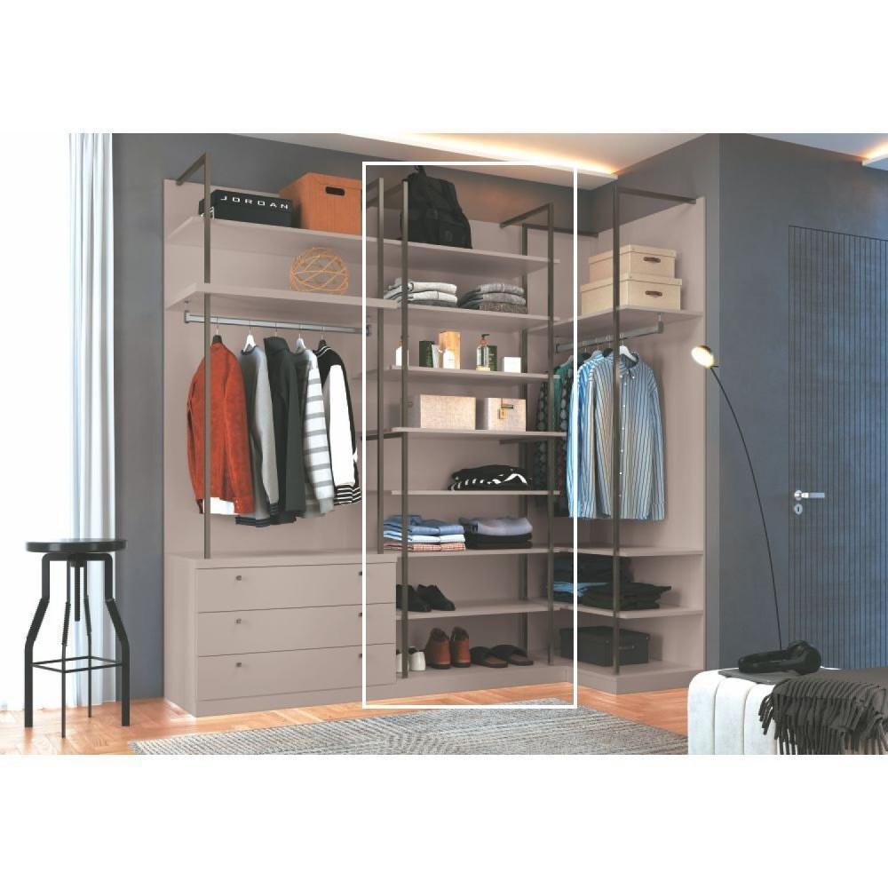 Miniatura Módulo Prateleiras Guarda Roupa Closet Modulado Duna