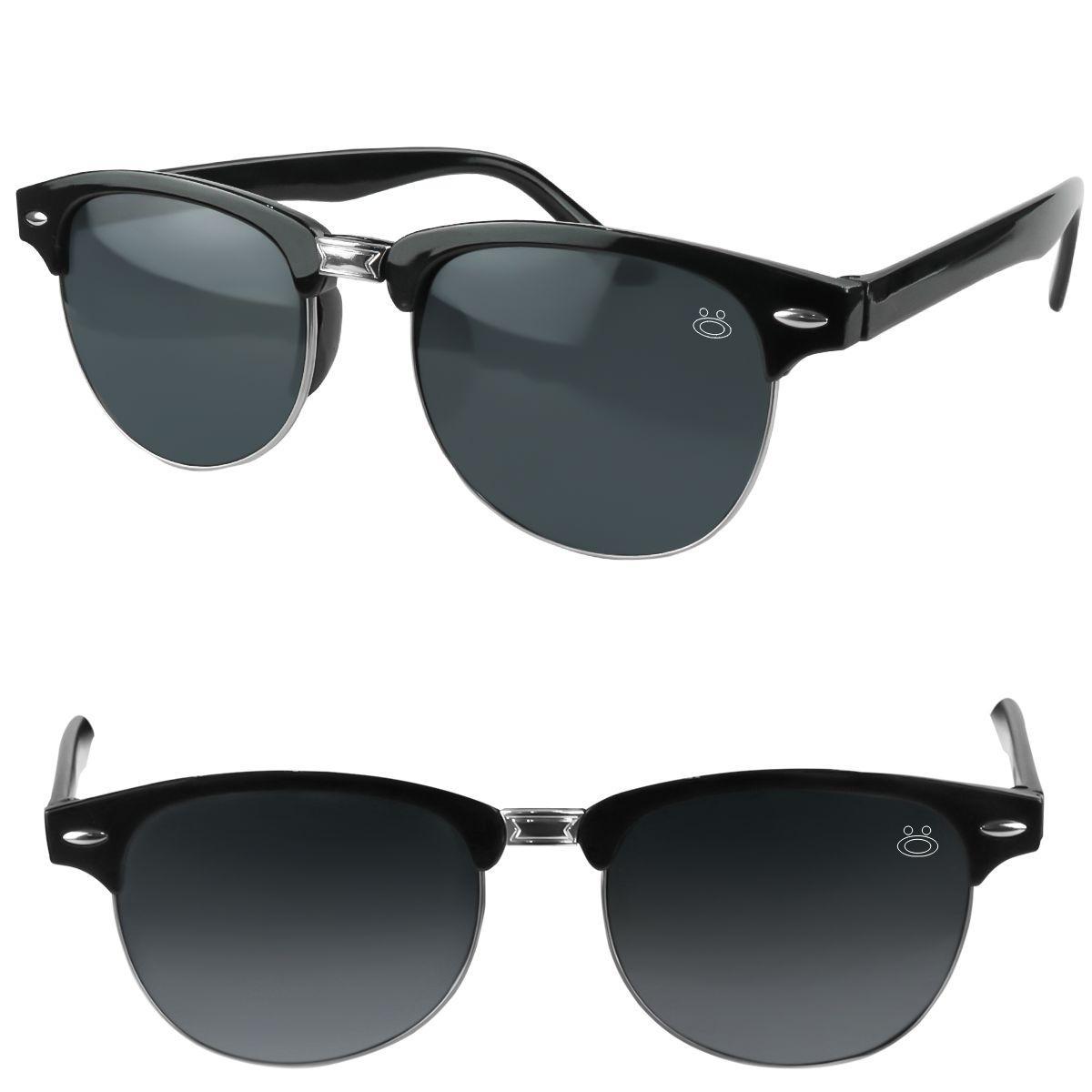 Oculos Sol Social Vintage Praia Proteção Uv + Case
