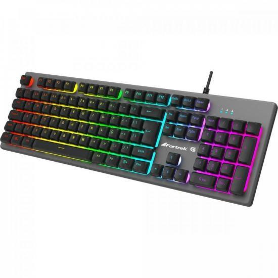 Miniatura Combo Teclado + Mouse Gamer Rgb Rainbow Ranger Grafite Fort