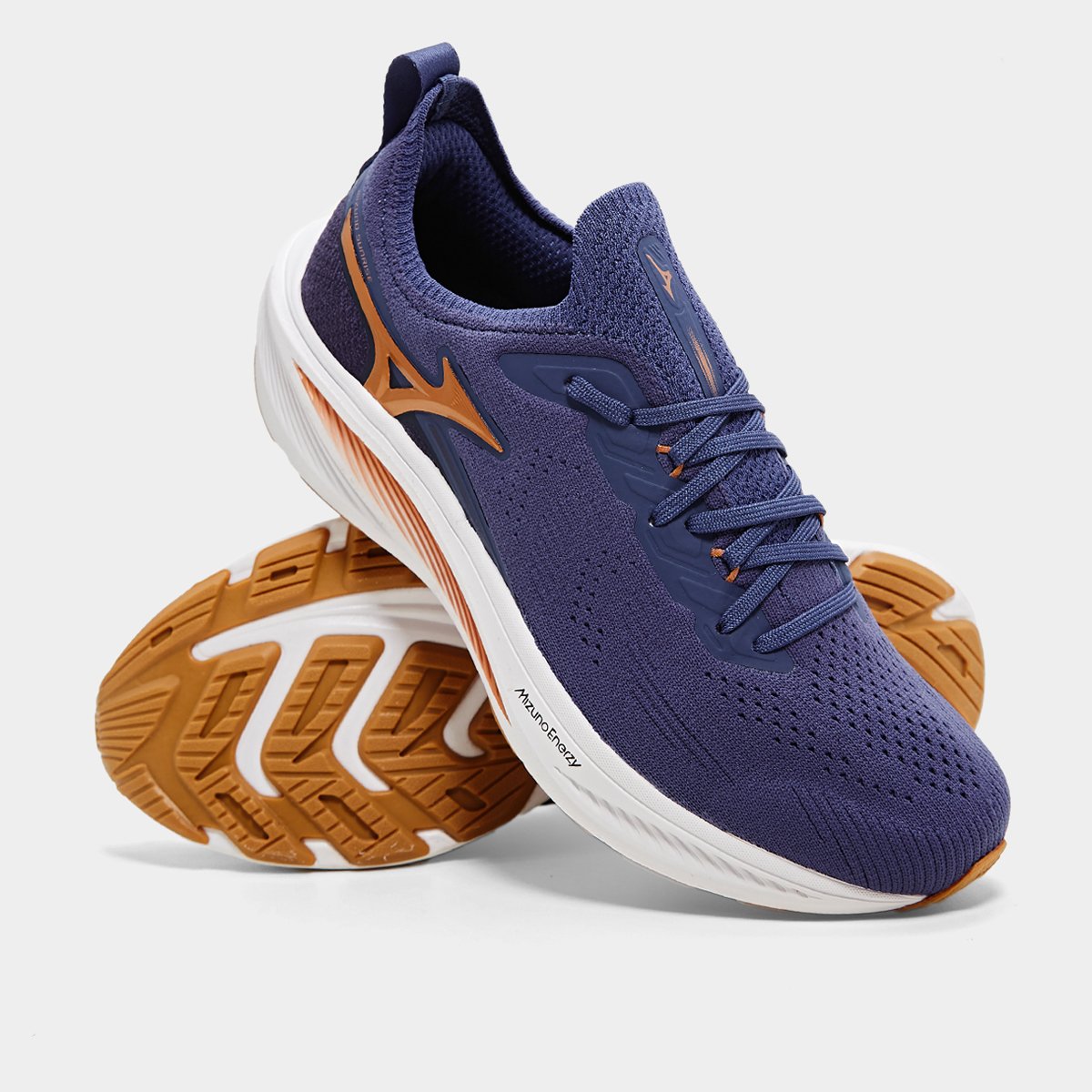 Miniatura Tênis Mizuno Sunrise Feminino Marinho+Caramelo - 34
