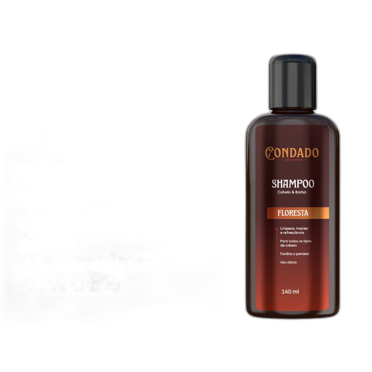 Miniatura Shampoo Floresta Condado 140 Ml Masculino Barba Cabelo