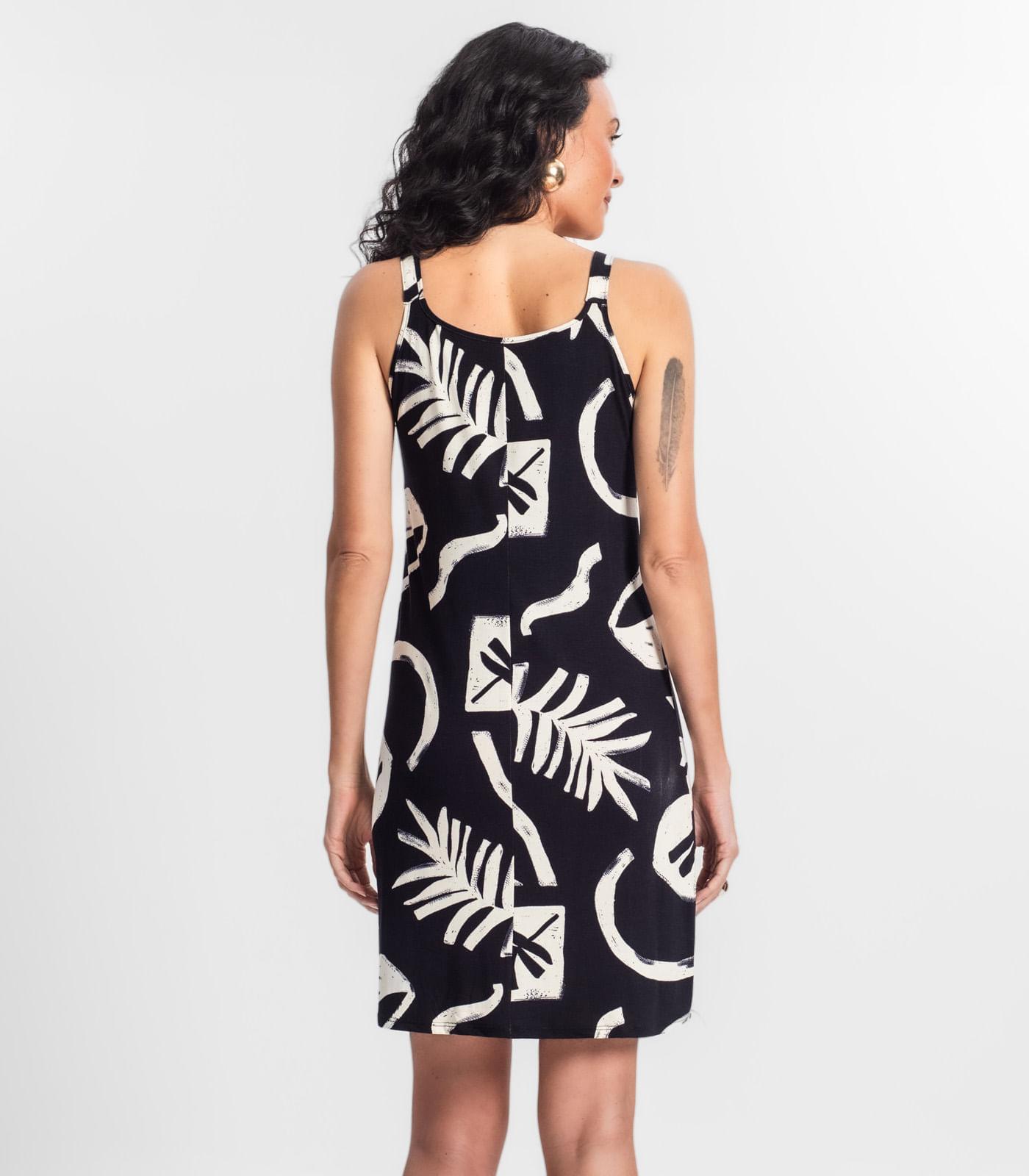 Miniatura Vestido Estampado Rovitex Bege G
