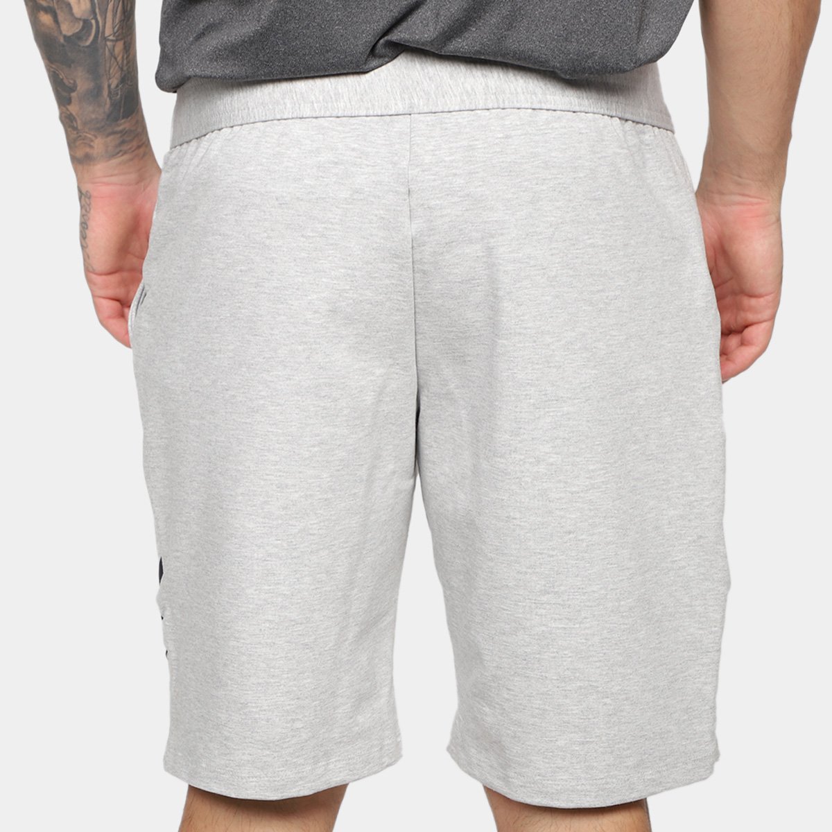 Miniatura Bermuda Estilo Do Corpo Run Masculina Mescla - G