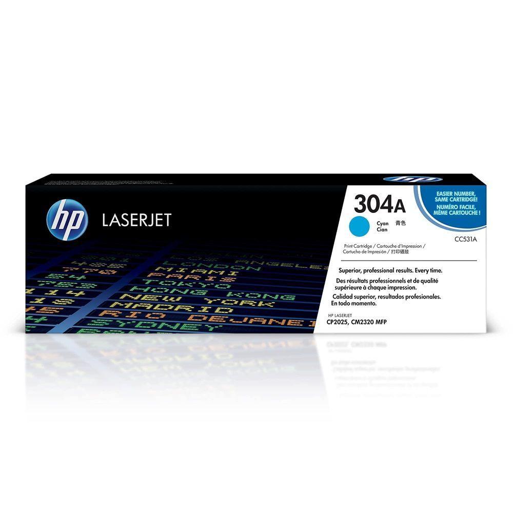 Miniatura Toner Hp Cc531a 304a Ciano Cp2025dn Cm2320n Cm2320nf Original 3.5k
