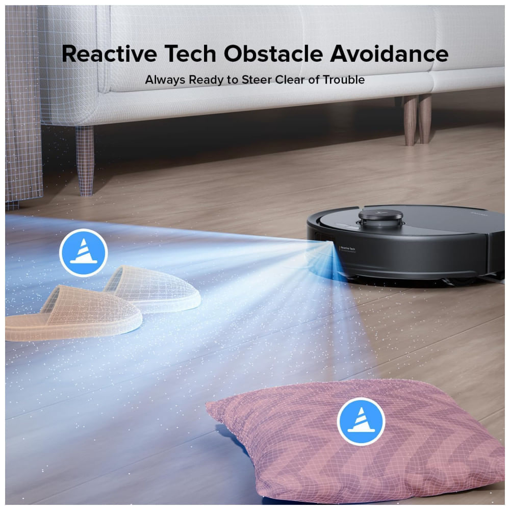 Miniatura Aspirador Robô Roborock Q10 X5, com Esfregão Automático, Autovazio, Limpeza sem Mãos por até 7 Semanas, Sucção de 10.000Pa, Navegação LiDAR, Zonas de