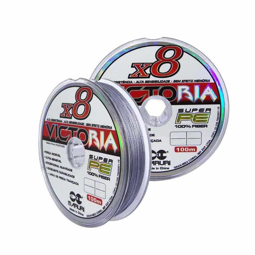 Miniatura Linha de Pesca Multifilamento Cinza 8 Fios 200m 0.27mm 30lb