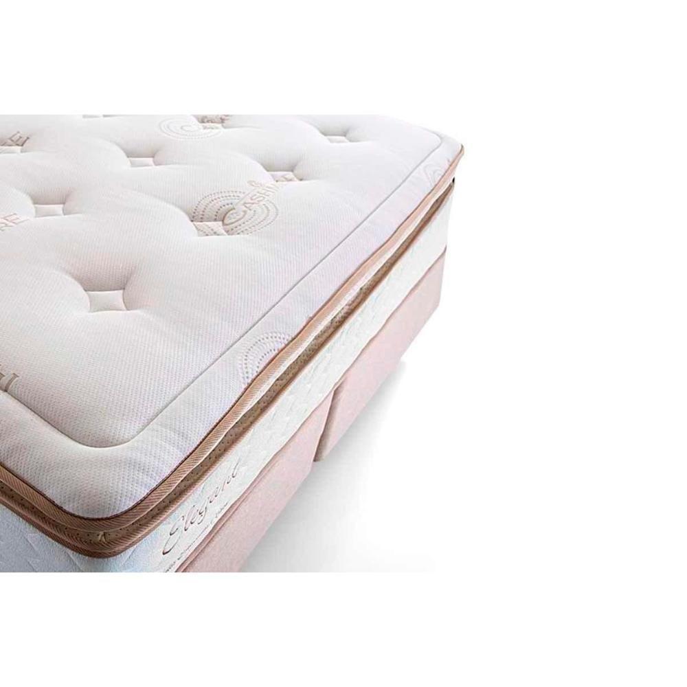 Miniatura Cama Box Casal: Colchão Molas Herval ElegantBase Courano Clean(138x188)