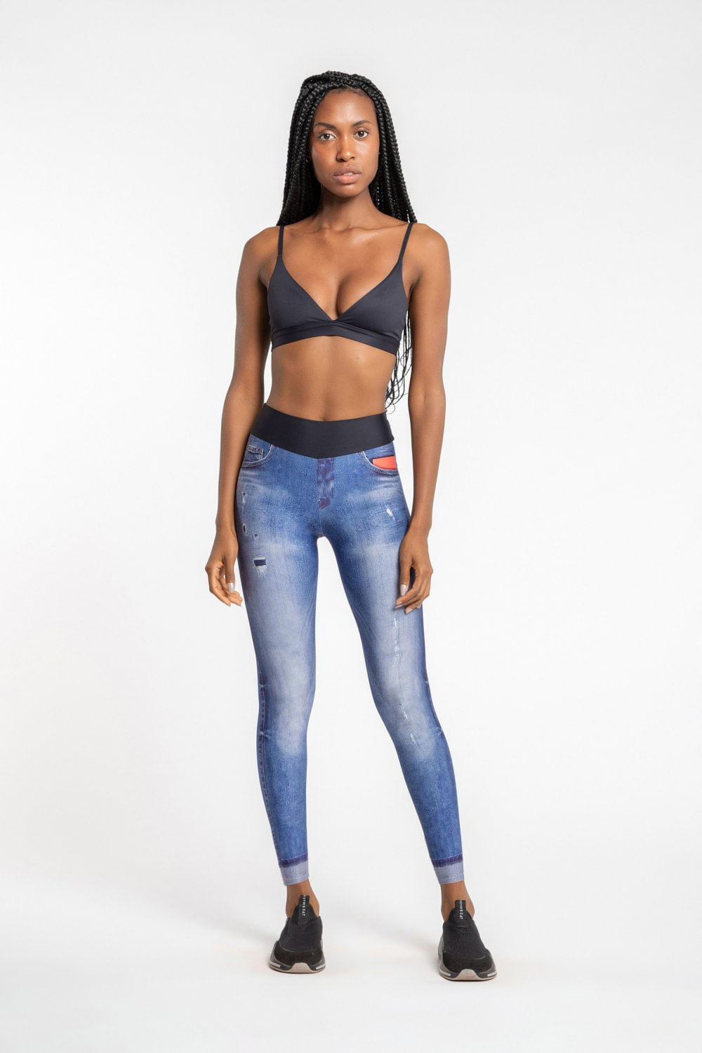 Miniatura Calça Legging Jeans Original Essential - Jeans Claro - LIVE! BLUE - Azul - Female - m - M
