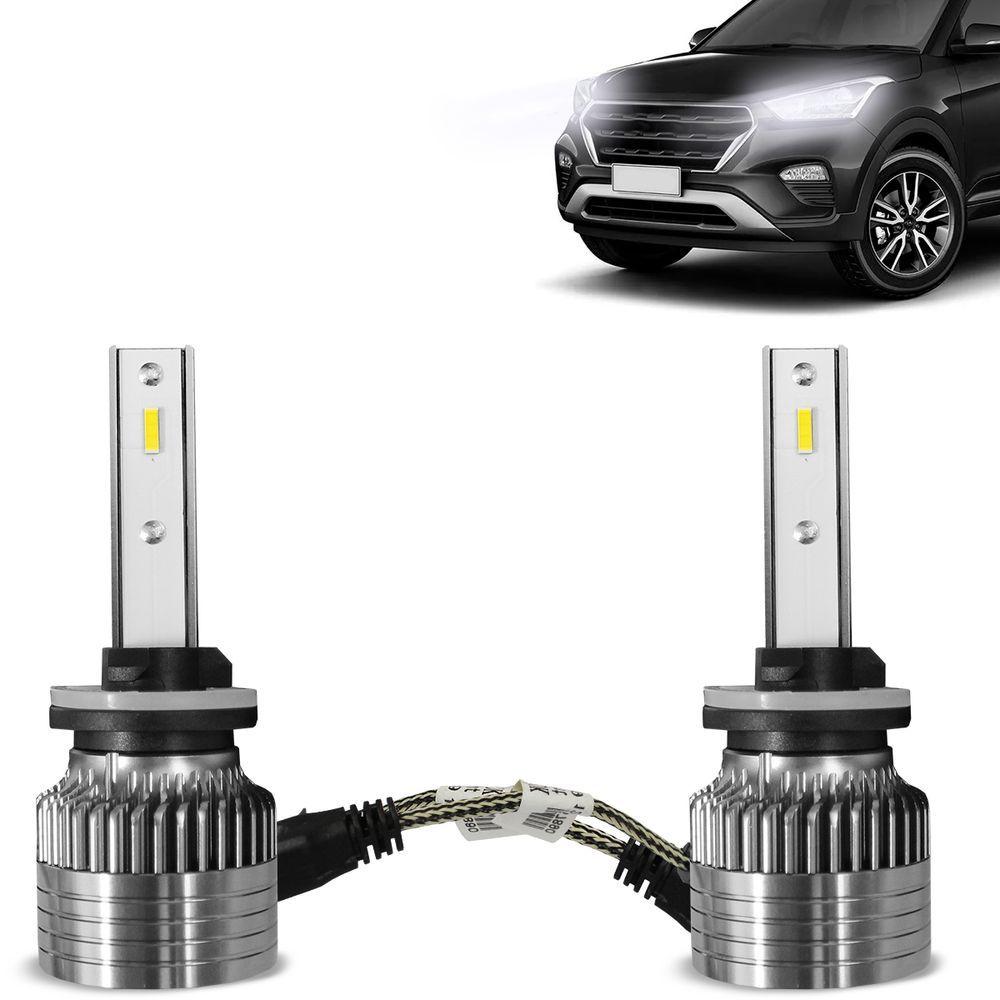 Miniatura Kit Lâmpada Led Ultra Slim H27 6000k 4000 Lumens Cc-lot 25w Com Canbus