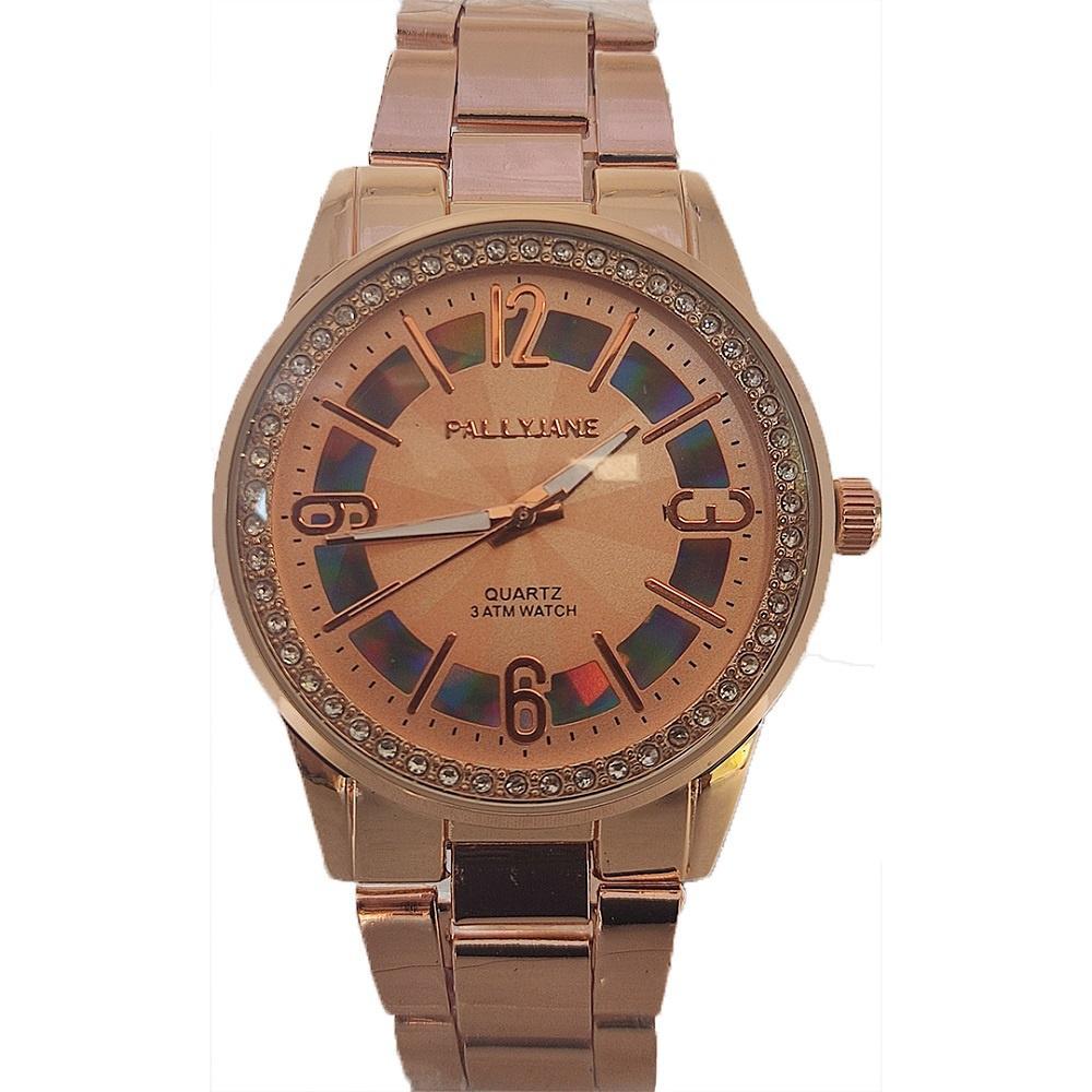 Miniatura Relogio Brilhante Tiktok Leve Moderno Rosê Aço Inoxidável