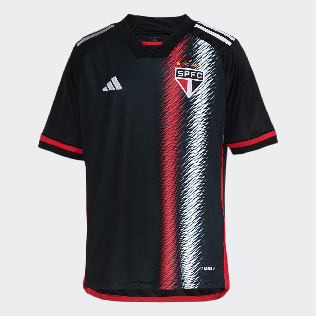 Miniatura Camisa São Paulo Juvenil III 23/24 s/n° Torcedor Adidas Preto - 11/12A