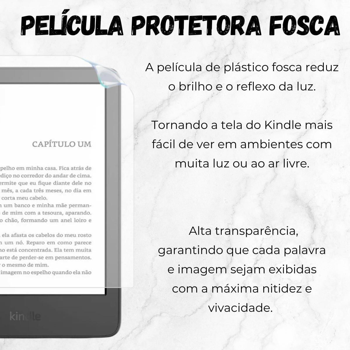 Miniatura Case Tecido Alça Para Kindle 12 Signature Edition + Película