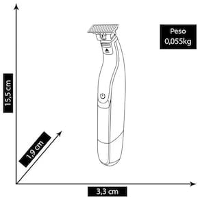 Miniatura Aparador Philips OneBlade QP1424/10 Bivolt - Preto