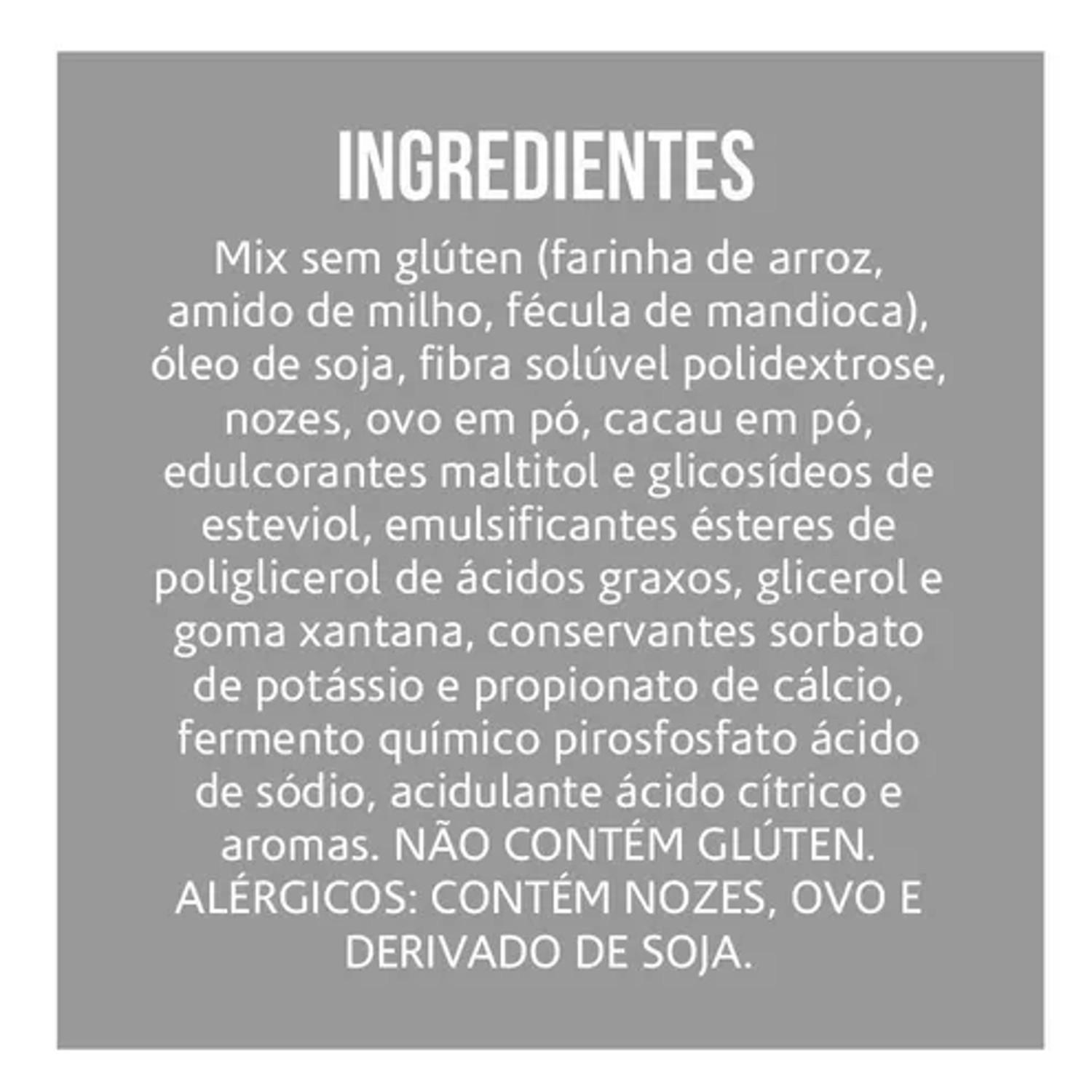 Kit Com 20Und Brownie Belive Chocolate Com Nozes Zero 40G