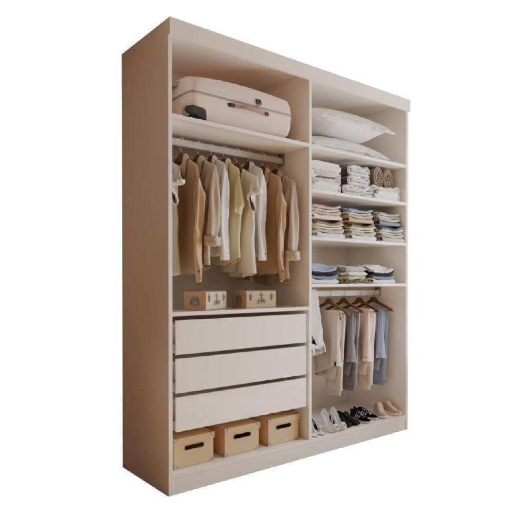 Quarto completo com Closet Roma e Cama Júlia Branco