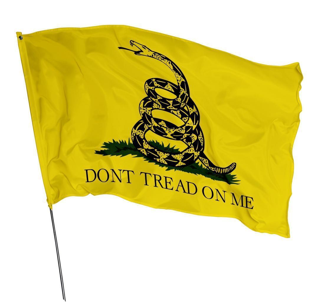Miniatura Bandeira Gadsden Don'T Tread On Me 1,50M X 1M Liberal Ancap