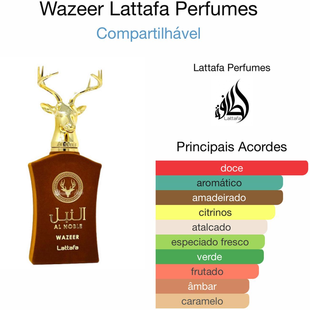 Miniatura Perfume Árabe Wazeer Al Noble Lattafa Eau Parfum