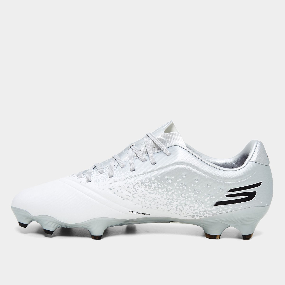 Chuteira Campo Skechers Gold Masculina Branco+prata - 39