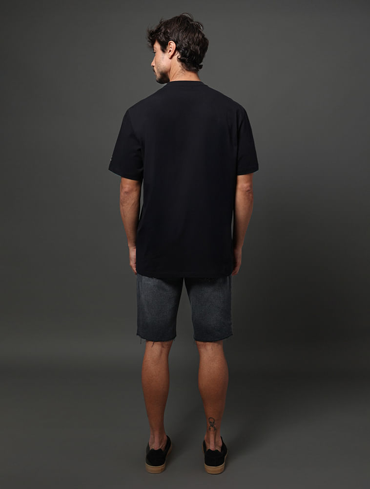 Miniatura Camiseta Masculina Oversized Logo Calvin Klein Jeans - Preto Camiseta Masculina Oversized Logo Calvin Klein Jeans Preto g