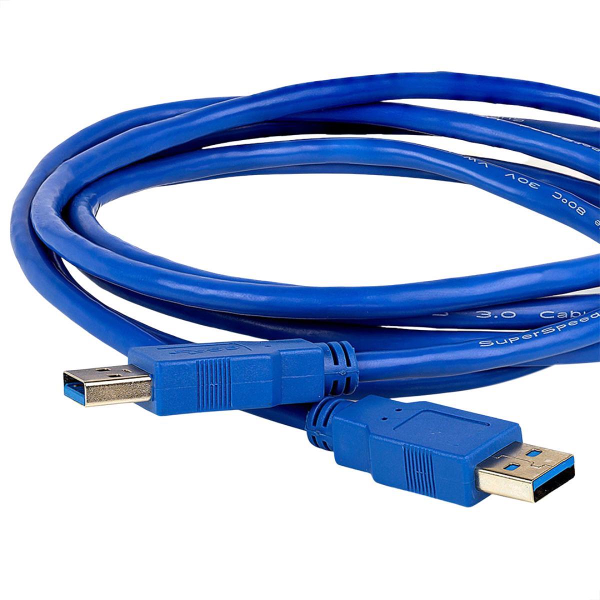 Miniatura Cabo Usb 3.0 A Macho + Usb 3.0 A Macho - 1 Metro