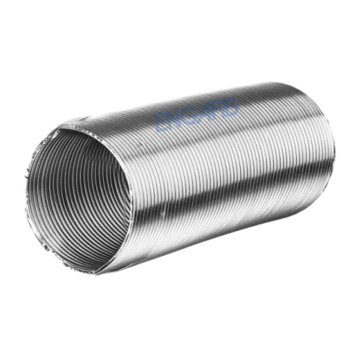 Duto Flexível Alumínio 8 Pol X 10M 200Mm Ventilação Coifa