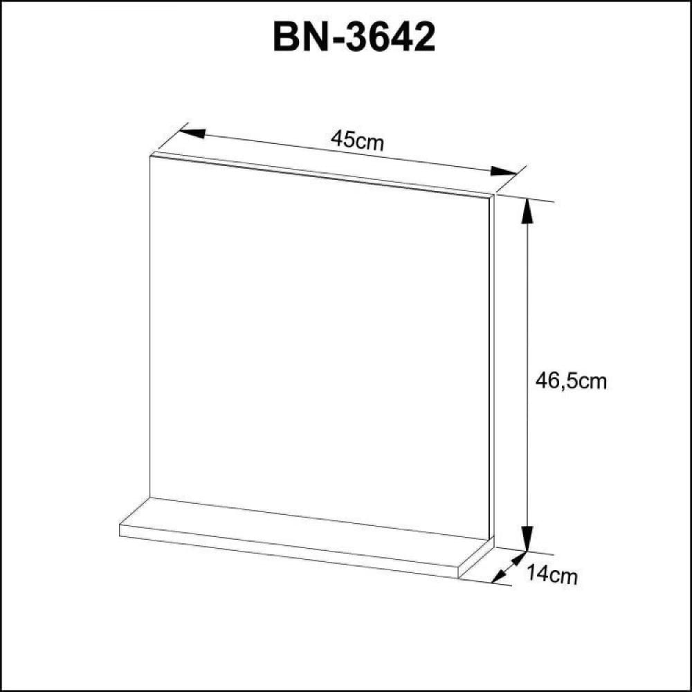 Gabinete para Banheiro com Espelheira 45cm Branco