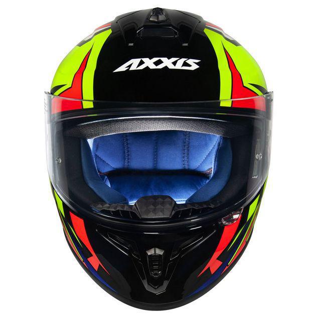 CAPACETE AXXIS DRAKEN VECTOR GLOSS BLACK YELLOW BRILHO