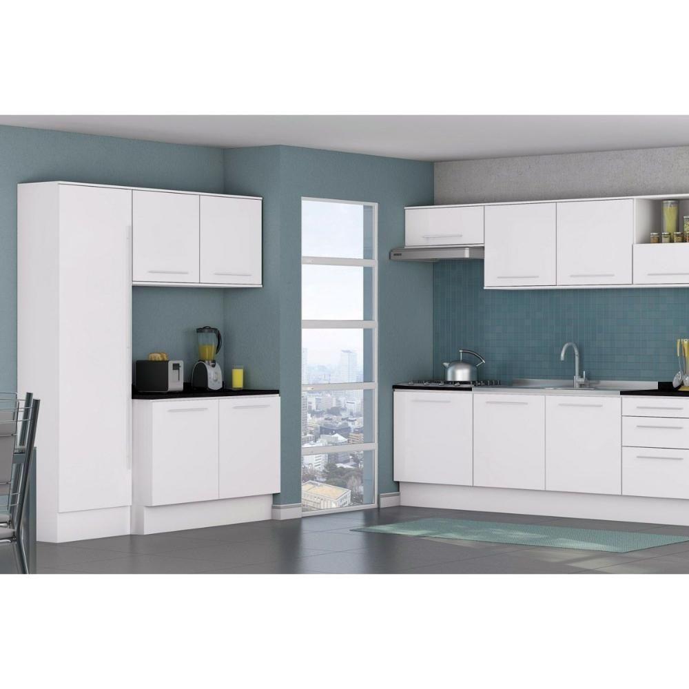 Miniatura Módulo Cozinha Kappesberg Nox Tampo P/ Balcão S515 120cm Preto Brilho