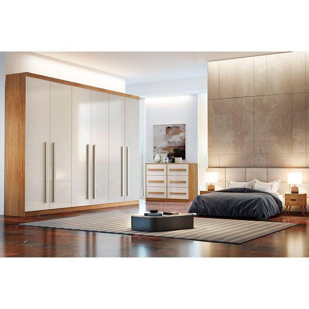 Miniatura Cômoda Solteiro Pernambuco 6 Gavetas Imbuia/off White - Rufato