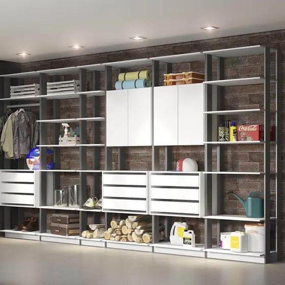 Miniatura Closet Guarda Roupa 2 Arm. 3 Gav. Linha Clothes