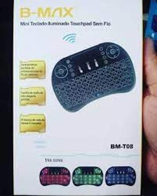 Miniatura Mini Teclado Iluminado Sem Fio BM-T08 B-Max 92 Teclas