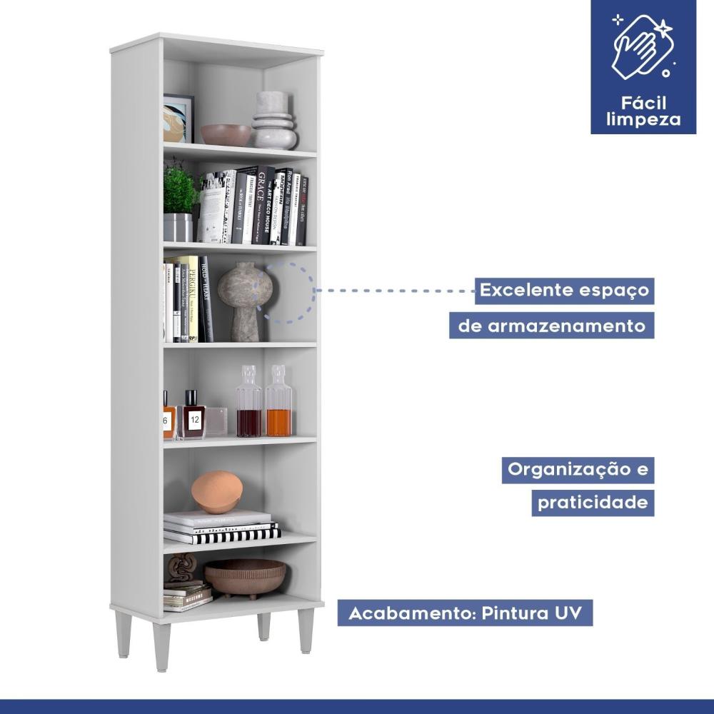 Miniatura Armário Multiuso 2 Portas 5 Prateleiras Goiânia Branco