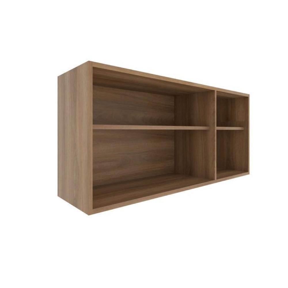 Cozinha Modulada 4 Peças Thalita Moveis Sul Nogal Manchester/Preto