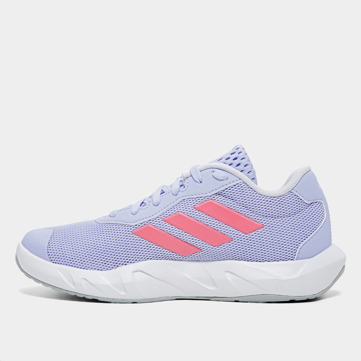 Miniatura Tênis Adidas Amplimove Trainer Feminino Roxo+Rosa - 34