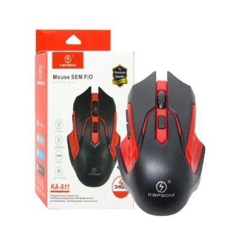 Miniatura Mouse Sem Fio Usb Para Notebook Pc Gamer Ka-611 Kapbom