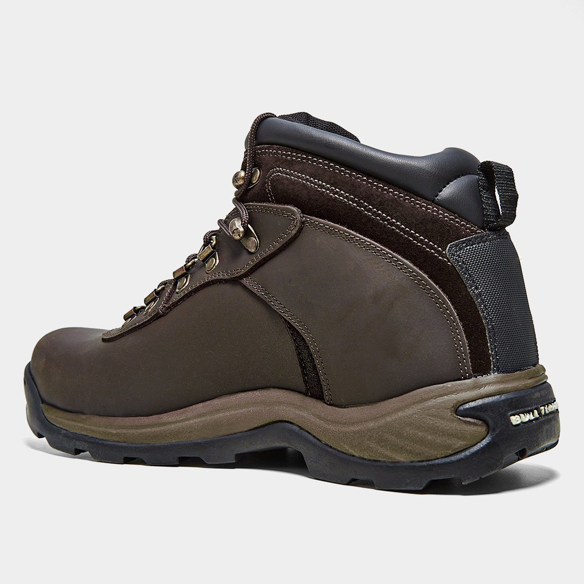 Miniatura Bota Couro Bull Terrier Freemont Prova D'Água Masculina Marrom Escuro - 38