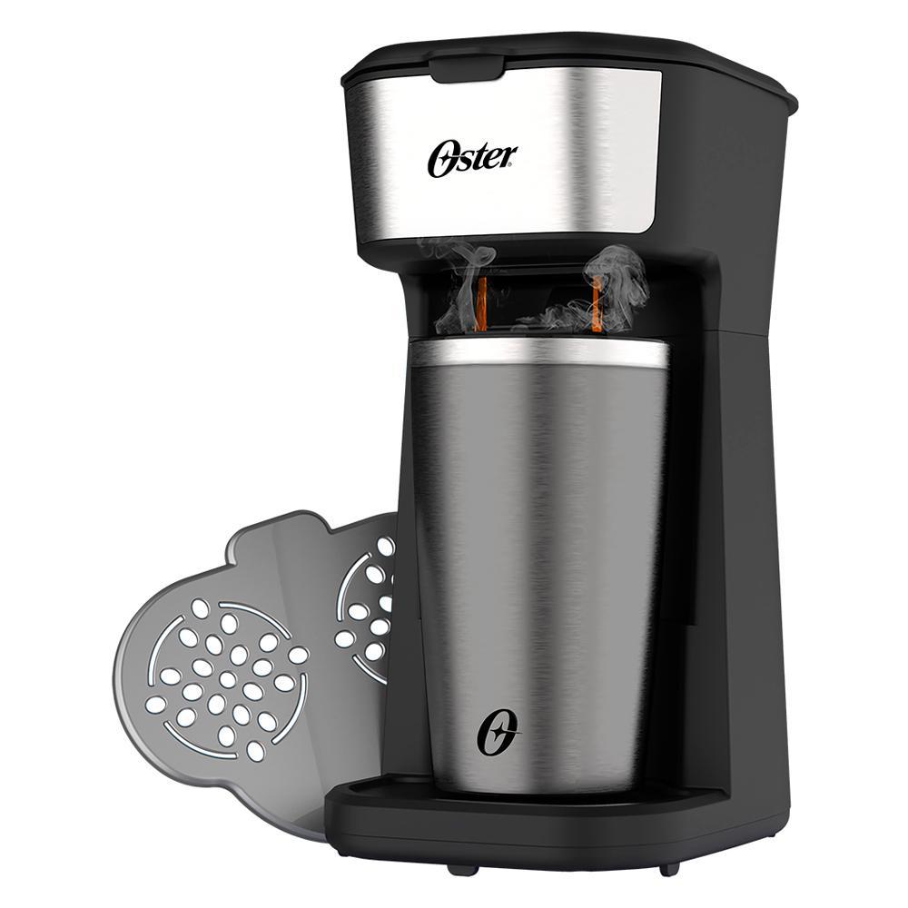 Miniatura Cafeteira Oster 2Day Inox 2 Em 1 Copo Térmico Ocaf200 220V