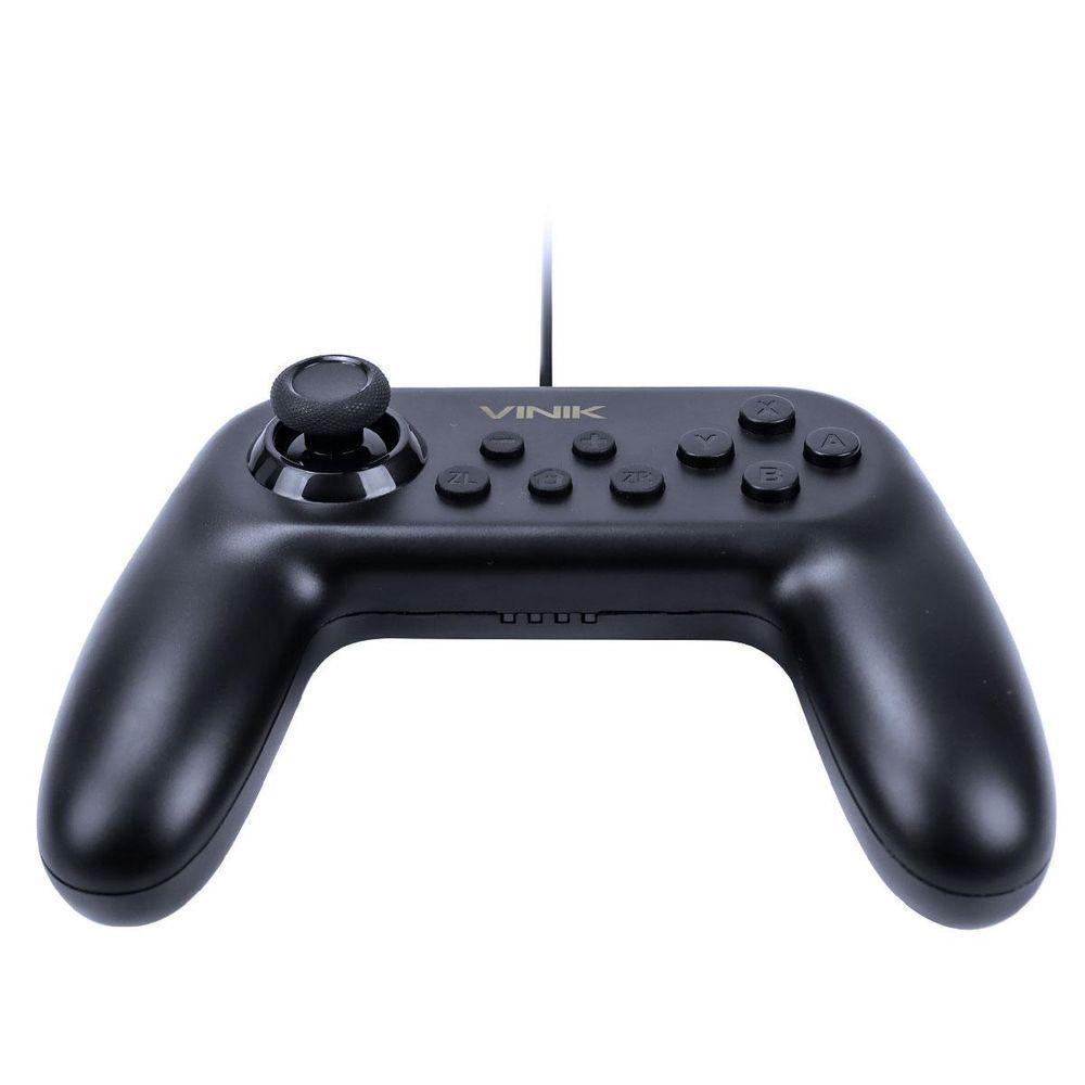 Controle Para Nintendo Switch Com Fio Usb Modelo Ns Preto