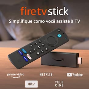 Miniatura Fire TV Stick Amazon com Alexa e Controle Remoto Full HD - 2021