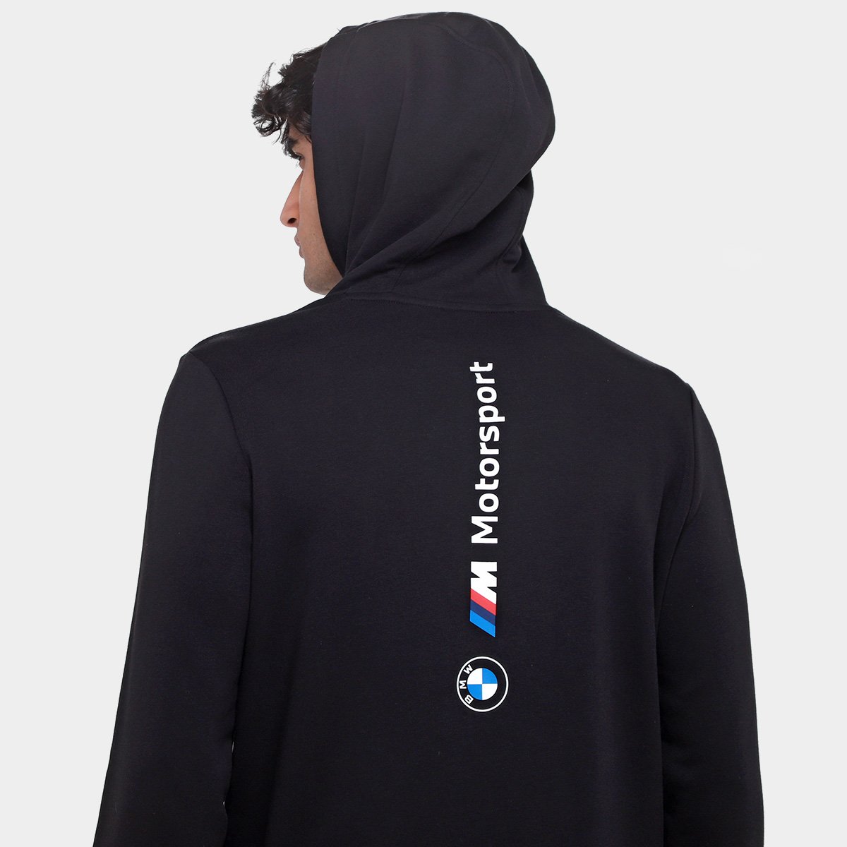 Miniatura Moletom Com Capuz Puma BMW MMS ESS Masculino Preto - G