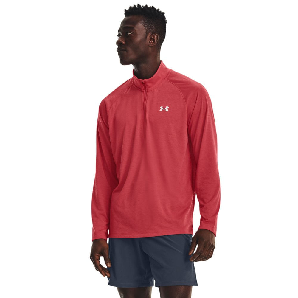 Miniatura Jaqueta de treino Masculina Under Armour Streaker Half Vermelho - G